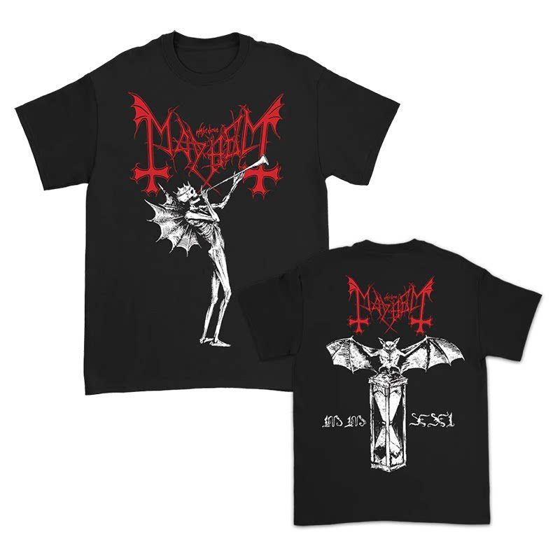 Dark Style MayhemT Tshirt Heavy Metal Band Merchandise Pure Cotton Short Sleeve for Both Unisex and Women