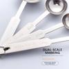 201 Stainless Steel Measuring Spoon Kitchen Baking Measuring Tool Milk Powder Salt Measuring Spoon Set Measuring Four Piece Set