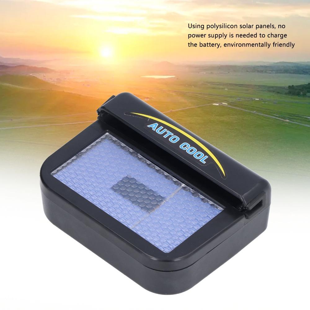 Portable Solar Powered Car Fan Easy Installation Automobile Ventilator Car Exhaust Fan  Windshield