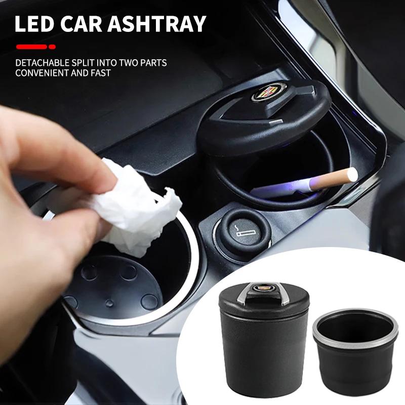 Car Ashtray Garbage Coin Storage Cup Container Cigar Ash Tray For Cadillac XT4 XT6 CTS DTS STS XTS ATS BLS SLS CT5 Accessories
