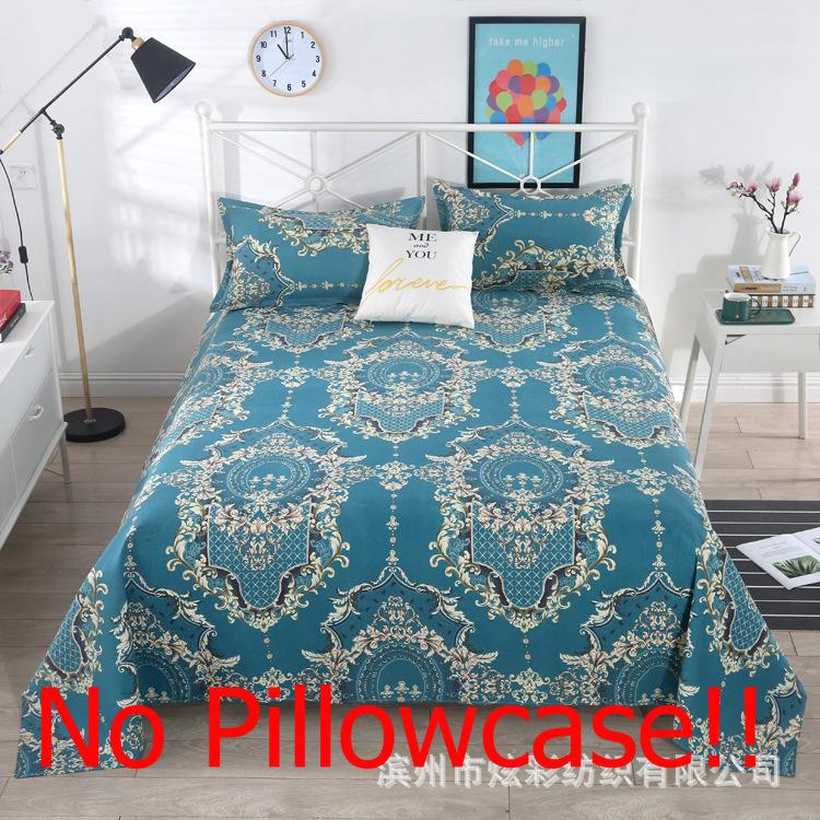 Flat Sheets Household Four Seasons Plaid Comfortable Soft Antibacterial Bedspread Cover Bedding Queen Size Bed Sheet Breathable