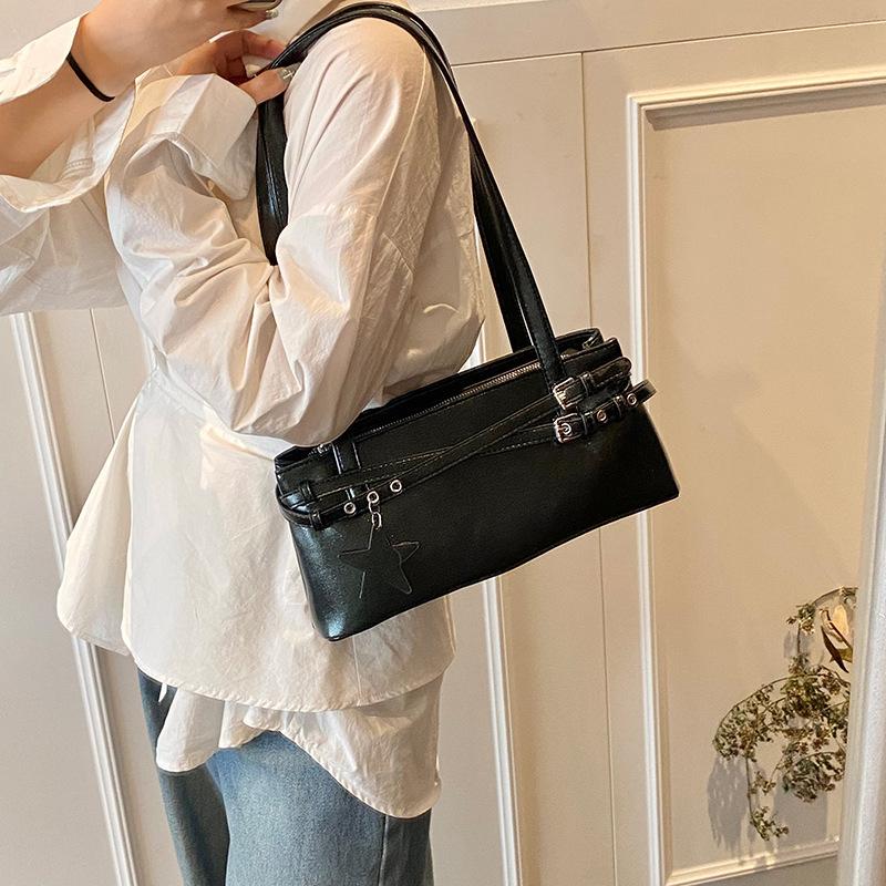 Niche design simple shoulder bag women's fashion trend women's handbag underarm bag
