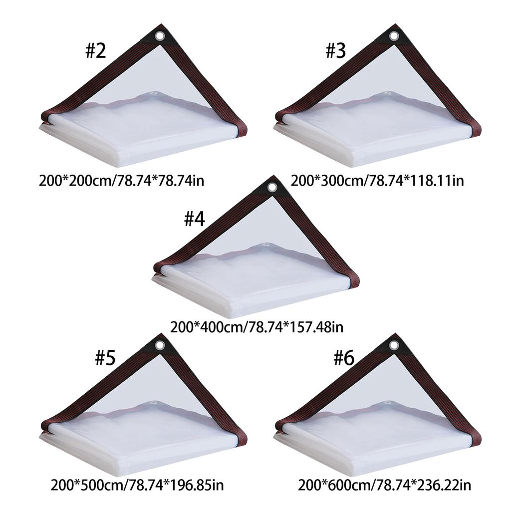 Tear Resistant Plastic Sheeting With Rustproof Grommets Tear Resistant Waterproofing Solution Suitable For Home Gardens