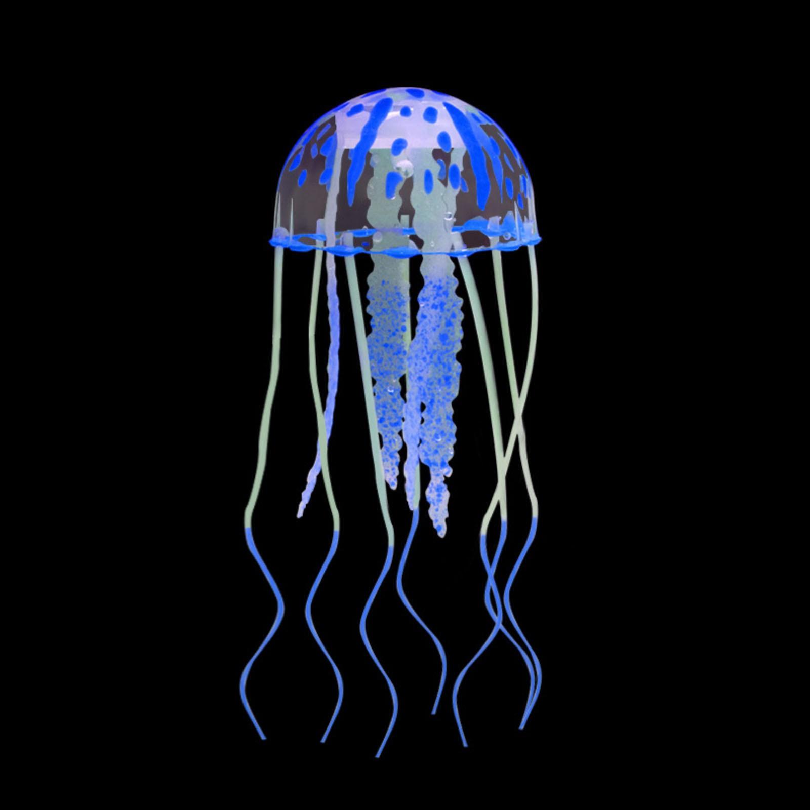 

Маленькая имитация медузы Силиконовый материал Без запаха Украшение для ландшафтного дизайна аквариума One Size синий