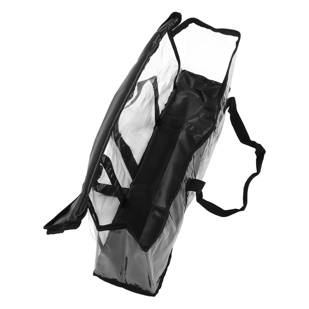 PVC Tool Storage Bag Transparent Zippered Dustproof Large Capacity Tool Organizer for Maintenance 61 X 15 X 21cm
