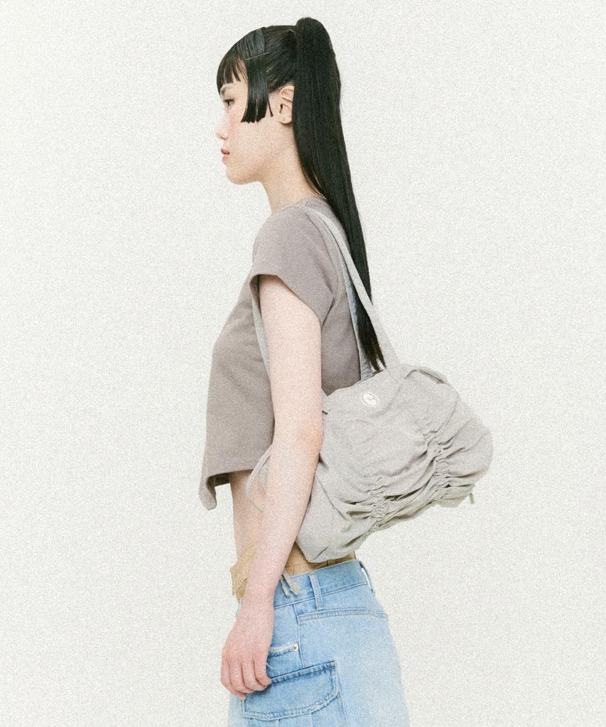 Ccorie Hammer String Shoulder Bag Grey