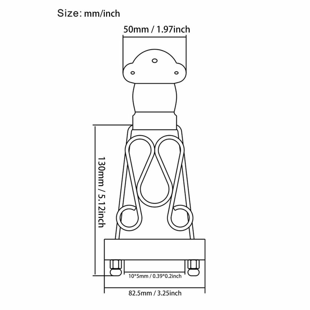 6 String Tailpiece Guitar Bridge Compact Replace Professional String Retainer Fixed Hardtail Bridge Instrument Accessories