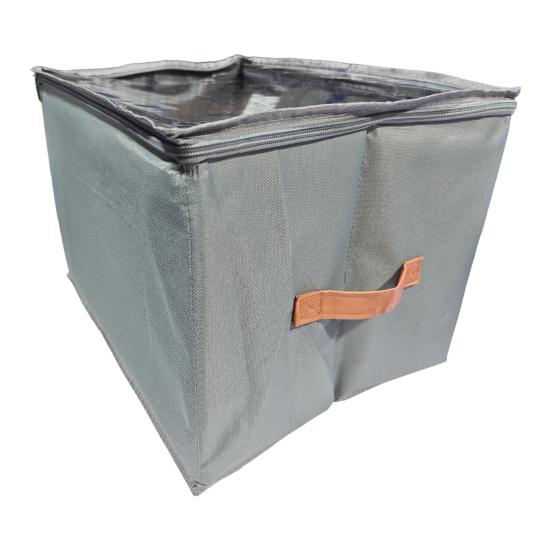 Коробка для хранения обуви с прозрачной крышкой, застежка-молния, большая вместимость, несколько отделений, шкаф, органайзер для хранения обуви серый