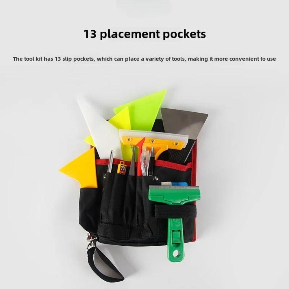 Waterproof Storage Bag Oxford Cloth Waist Bag Tear-resistant Car Tools Bag  Hardware