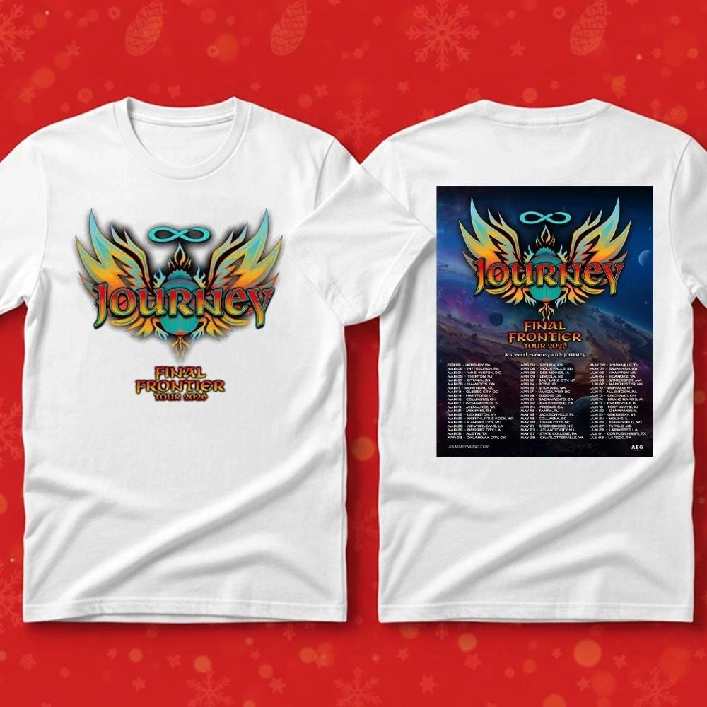 Merry Christmas Journey Tour 2026 Final Frontier Cotton Unisex All Size T-Shirt Unisex T-Shirt XXXL