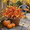 Autumn Artificial Flowers Outdoor Fake Plants UV Resistant Faux Flower In Bulk for Hanging Planters Porch Garden Vase Window Box
