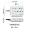 Japanese ceramic plate with handle square cheese baked rice plate Household oven baking plate Western restaurant cutlery
