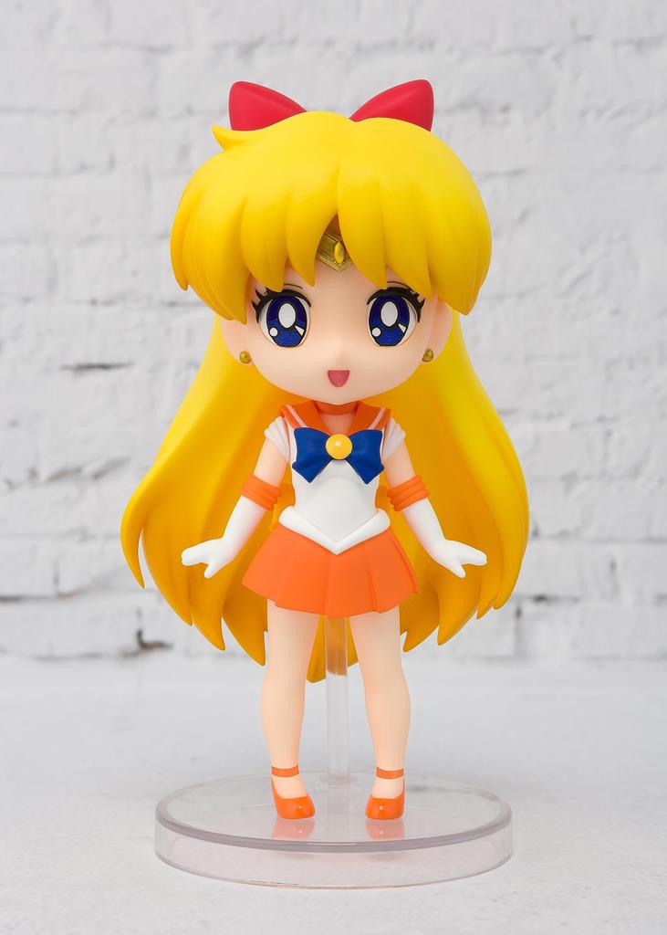 Figuarts mini Sailor Moon Sailor Venus (viszonteladó változat) kb. 90mm PVC&ABS festett mozgatható figura