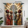 African-inspired printed curtains for bedroom   living room and kitchen decoration   home decoration   window decoration