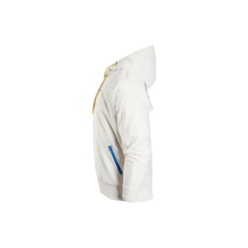 New Nike Woven Sports Hooded Windbreaker Jacket 'White' FJ7680-030