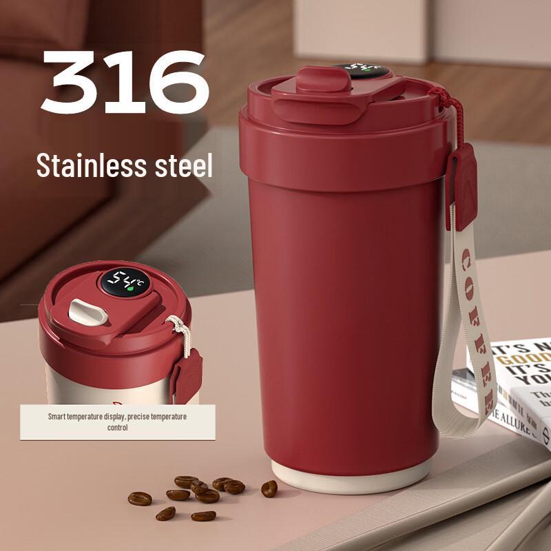 OLOEY Portable Stainless Steel Smart Thermos