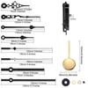 Diy Pendulum Clock Movement Mechanism With 3 Pairs Different Hands Quartz Repair Shaft Wall Clock