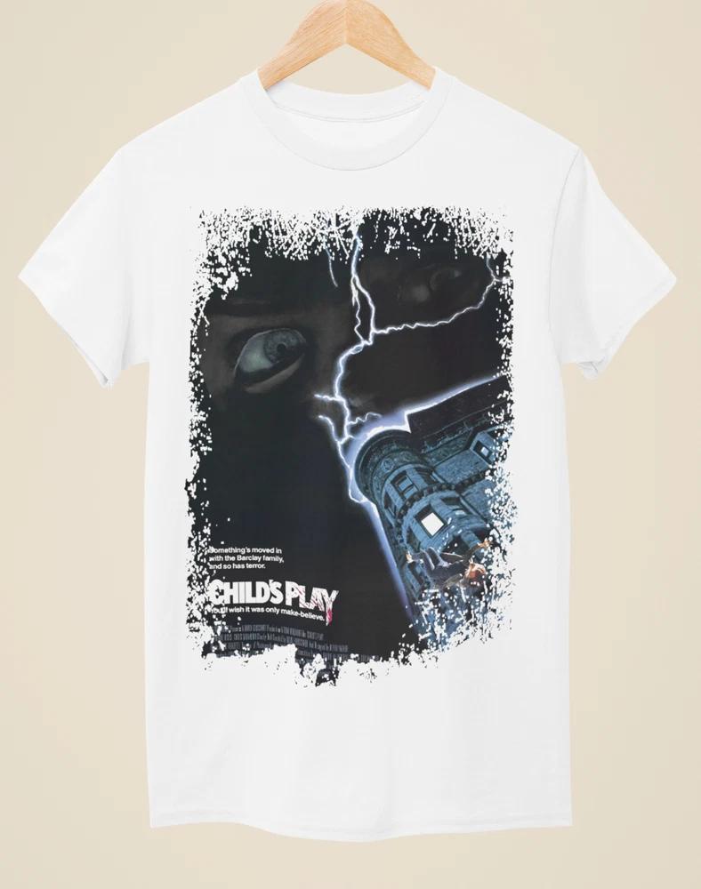 Childs Play Movie Poster Inspired Unisex White TShirt S