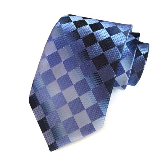 Men Business Tie Lightweight Multipurpose Adjustable Different Patterns Plaid Print Decorative Gentleman Wedding Daily Wear Necktie Clothes Accessory