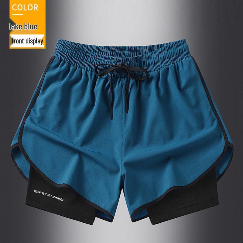 Men's Plus Size Quick-Dry Sports Shorts - Summer Casual Loose Fit for Running & Fitness
