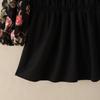 ZANZEA Women Casual Round Neck Loose Floral Print Splice 3/4 Sleeve Blouse