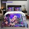 Fantasy Warriors Emblem Bedding (1 * duvet cover + 2 * pillowcase, without core) 2D Flat Duvet cover and pillowcase Soft and comfortable Bedding set