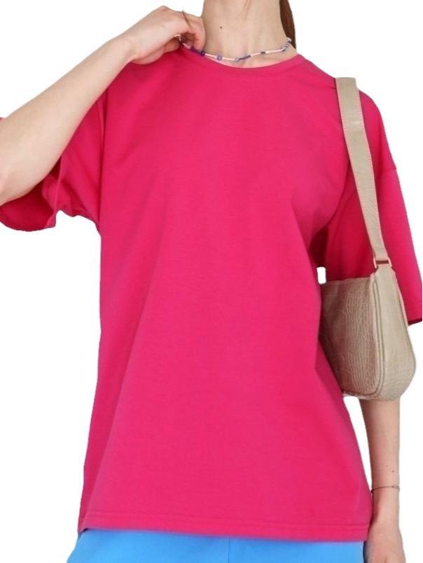 2024 European & American Women's Casual Loose Solid Color Short-Sleeved T-Shirt for Spring/Summer