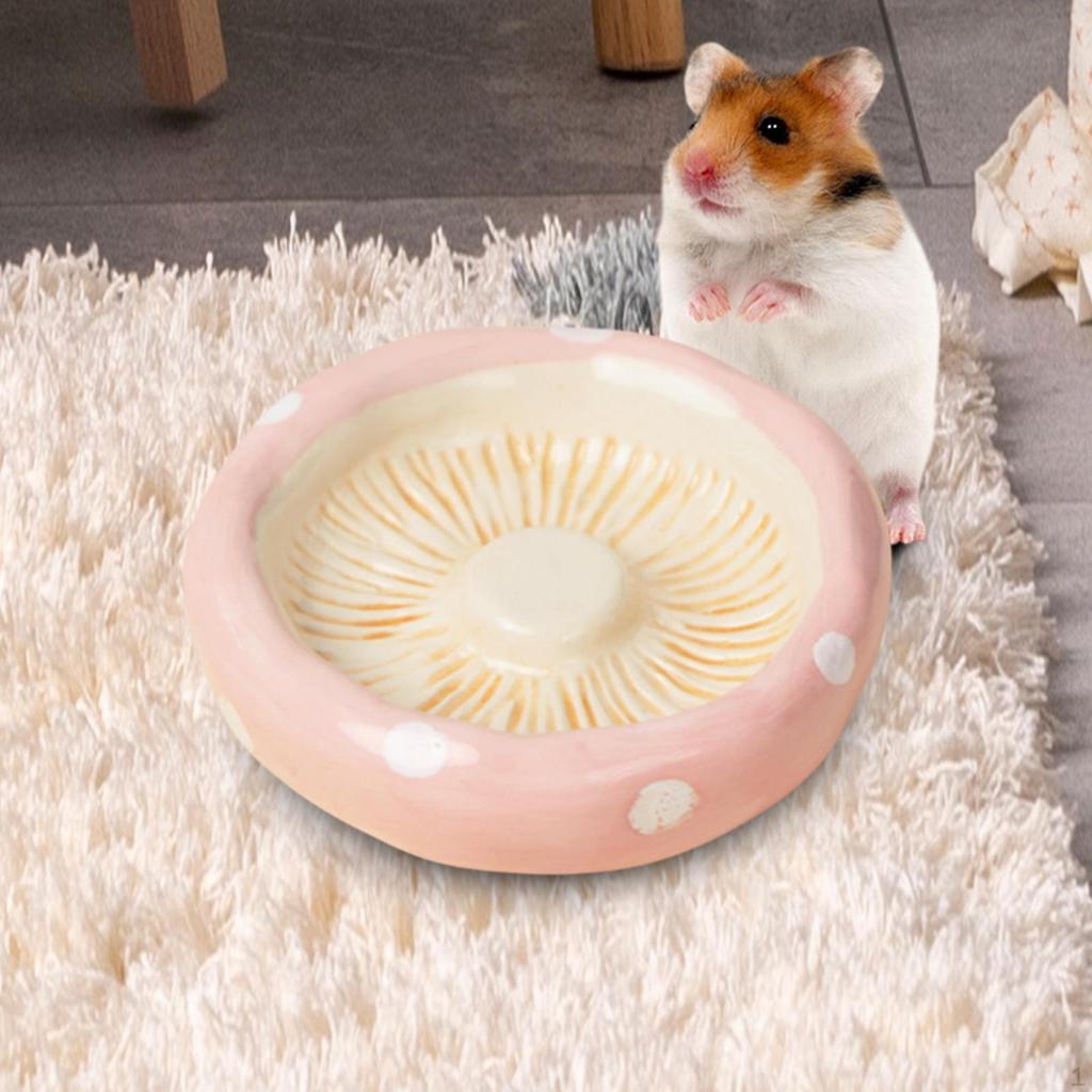 Keramiknapf für Hamster und Meerschweinchen, Futternapf für Kleintiere mit Wasser
