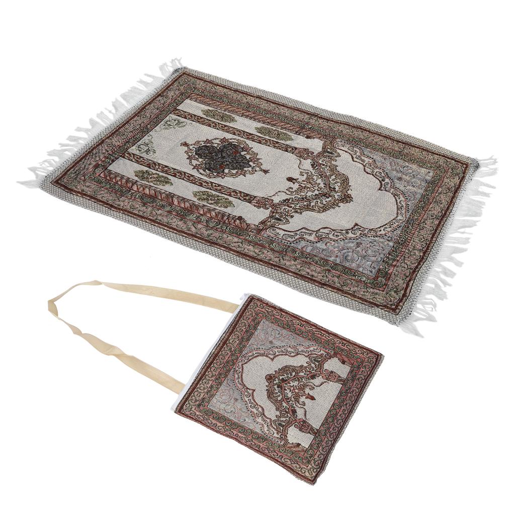 Covoraș de rugăciune musulman Bumbac Pătură de închinare Religie islamică Covor de predare Accesorii cu pungă