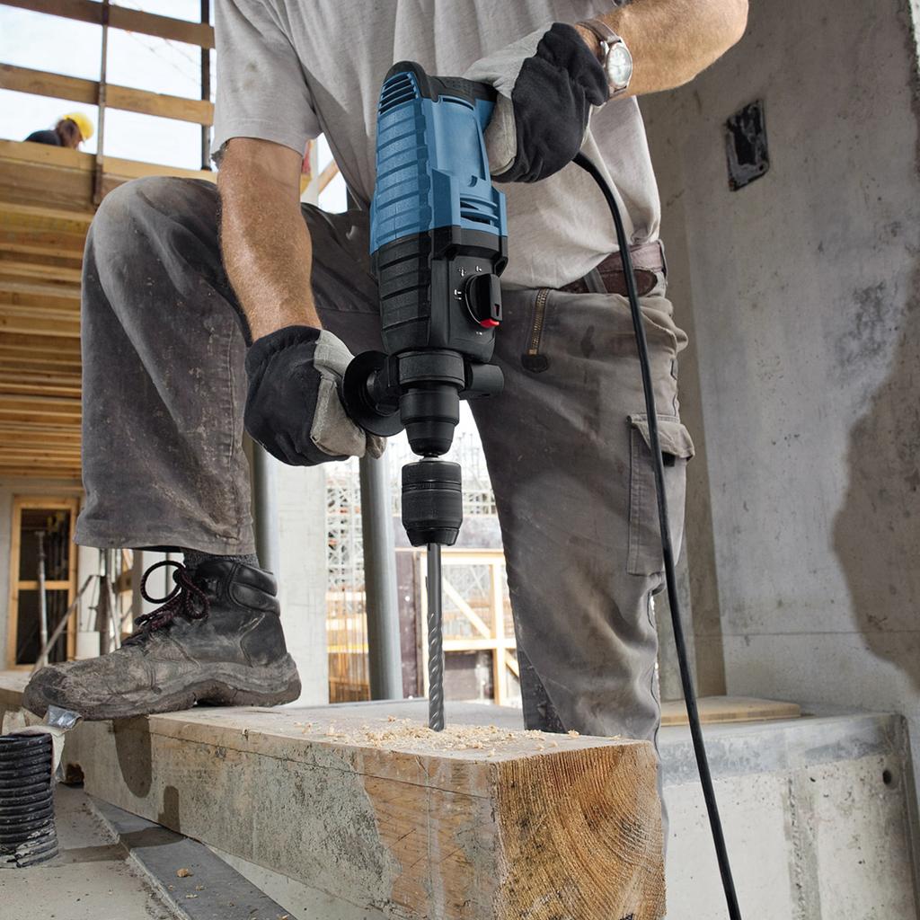 10PCS SDS Plus Hammer Drill Bit Set 5mm~12mm Concrete Cross Drill Bits for Granite, Walls, Ceramic Tile, Stone, Concrete