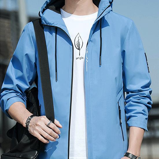 Herrenjacke Frühling und Herbst Koreanische Version Lose Lässige Arbeitsjacke Herren Kapuzenjacke Mode Herrenbekleidung