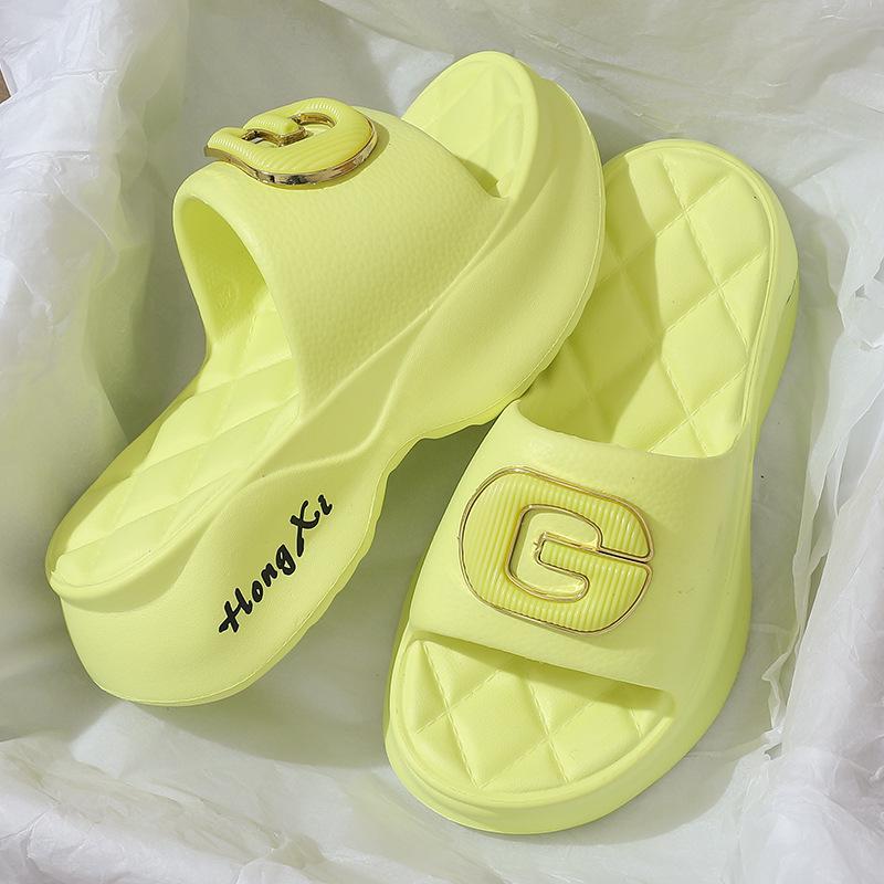 2023 Women's Fashion Thick-Soled Heightening Non-Slip Slippers for Indoor & Outdoor Winter Wear
