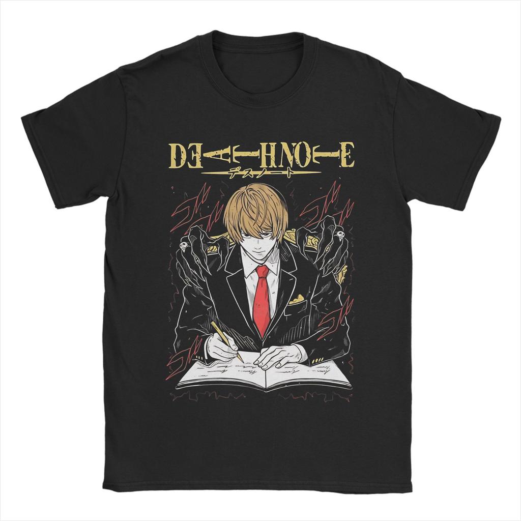 Light Yagami Death Note Misa Amane Japonsko Manga Ryuk Grafické Tričko pro Muže Ženy Čistá Bavlna Tričko Oblečení