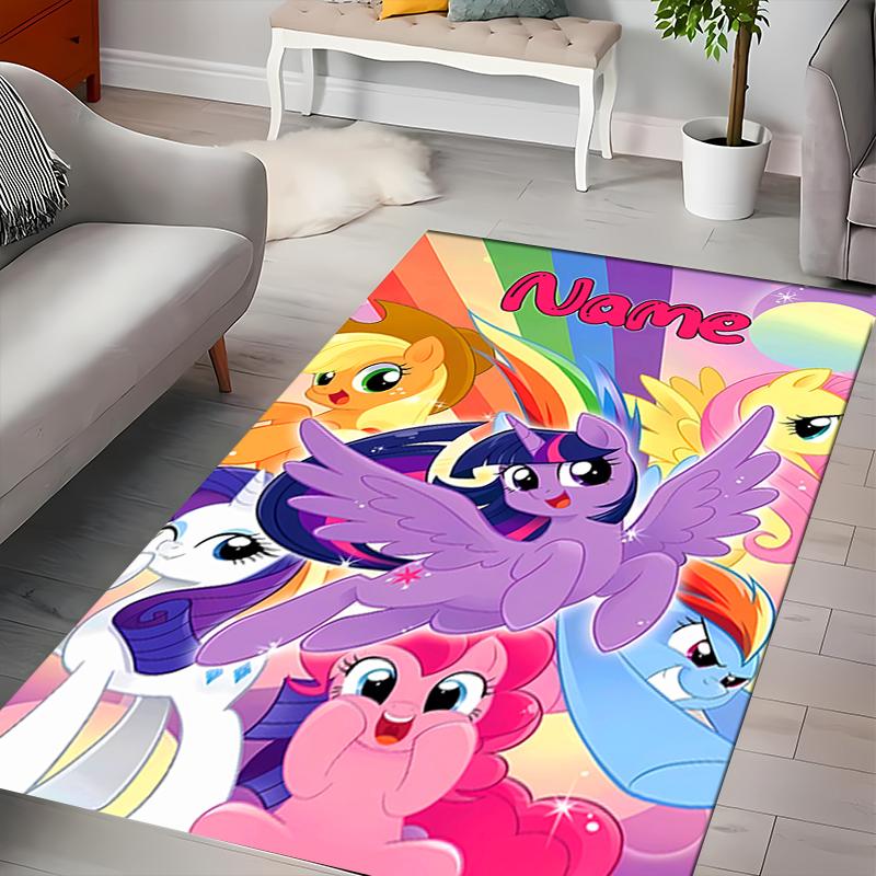 Custom personalization My Little Pony Area Rug - Perfect For Kitchen, Bathroom,Laundry Room Decor Large Size Available,Gift All Seasons