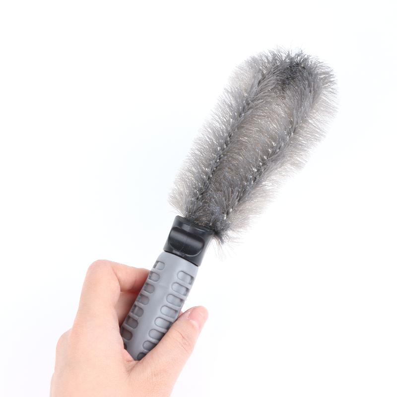 Motorcycle Wheel Detailing Brushes 2Pcs Stain Removal Car Tire Cleaning Tools for Auto SUV Truck Care