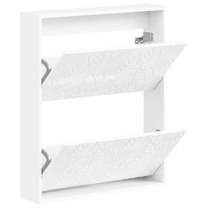 Maison Exclusive - Cabinet à chaussures mural DELFT 71 x 17 x 86 cm Blanc brillant