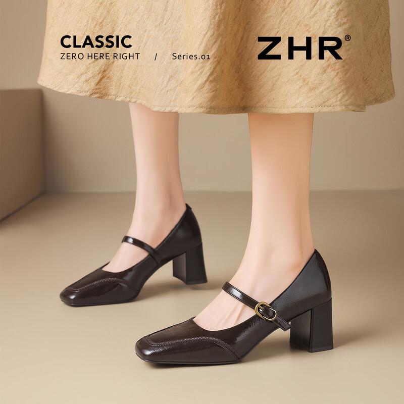 ZHR Women s Mary Jane One-Strap High Heels EU 36