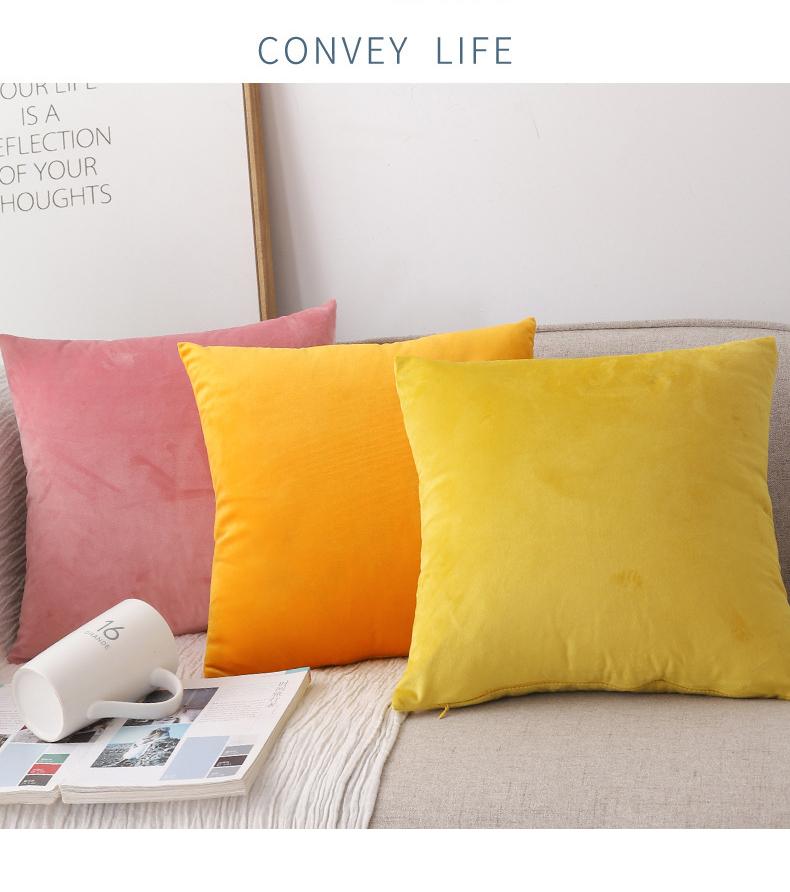 Housse de coussin unie Housse de coussin extensible pour canapé, meubles, voiture, décoration de maison Housse de coussin Décoration