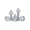 4.8 Grade Galvanized Hex Bolt Set with Anti-slip Washer & Nut, Cross Flange Head, M4/M5/M6/M8mm