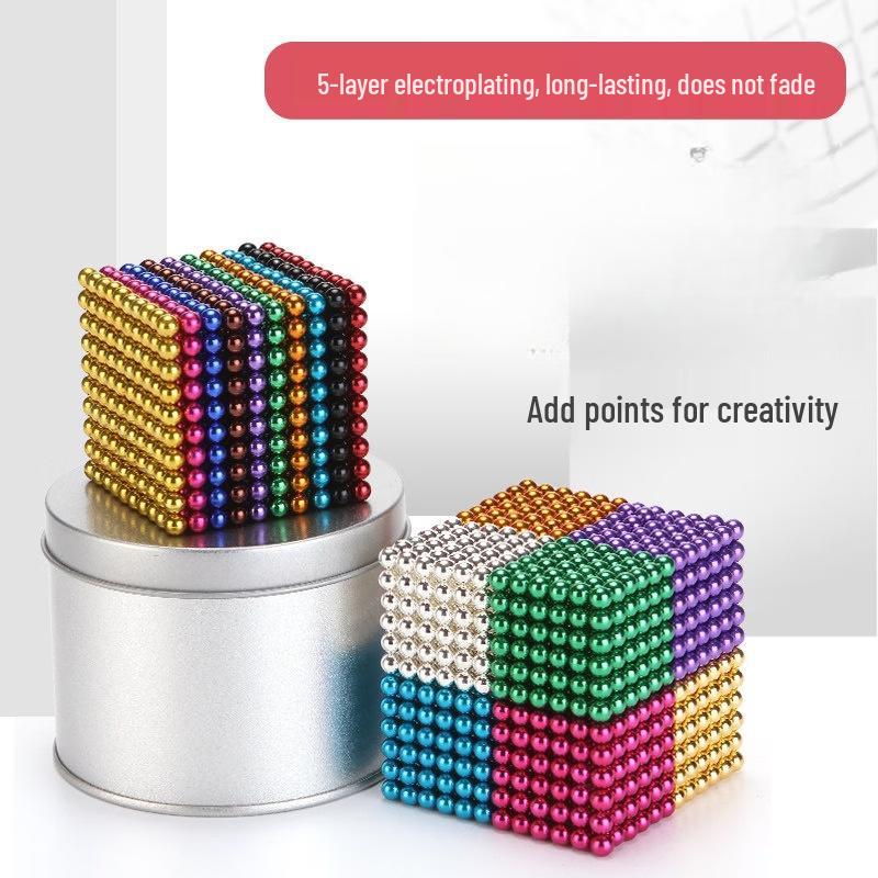 5 mm Magnetiske Byggeperler Sett