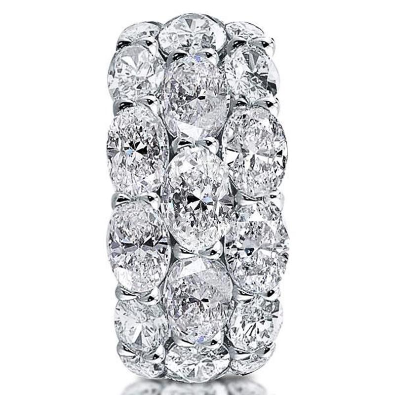 Huitan New Bling Bling Women's Wedding Rings with Oval Cubic Zirconia Crystal Shiny Accessories for Party Jewelry Statement Ring