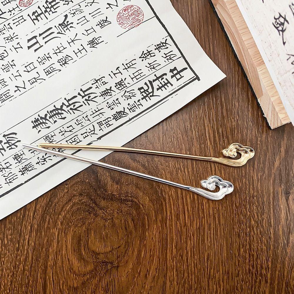 DIY Hair Stick Hairstyle Tools Cloud Shape Women Hair Stick Hanfu Hairpins Chinese Hair Fork