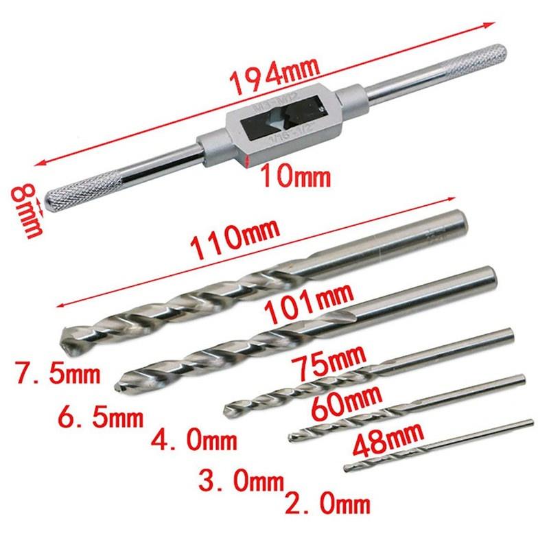 11pcs/Set Screw Extractor Drill Bit Damaged Broken Screw Bolt Adjustable Tap Die Wrench Stud Remover Tool Kit for woodworking
