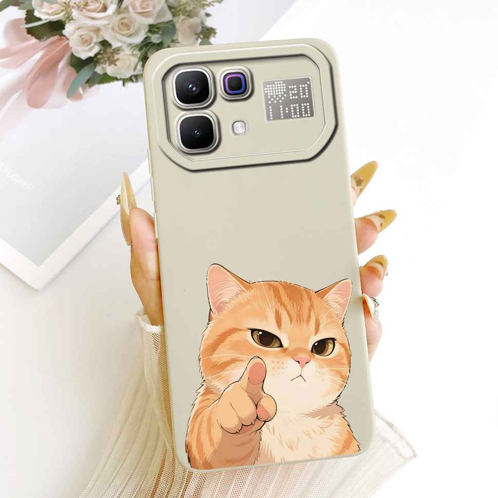 New For Infinix Note 60 Pro 5G X6878 Case Paint Cat Flowers Silicone Cover For Infinix Note 60 5G 6.78" X6879 Phone Cases Bumper