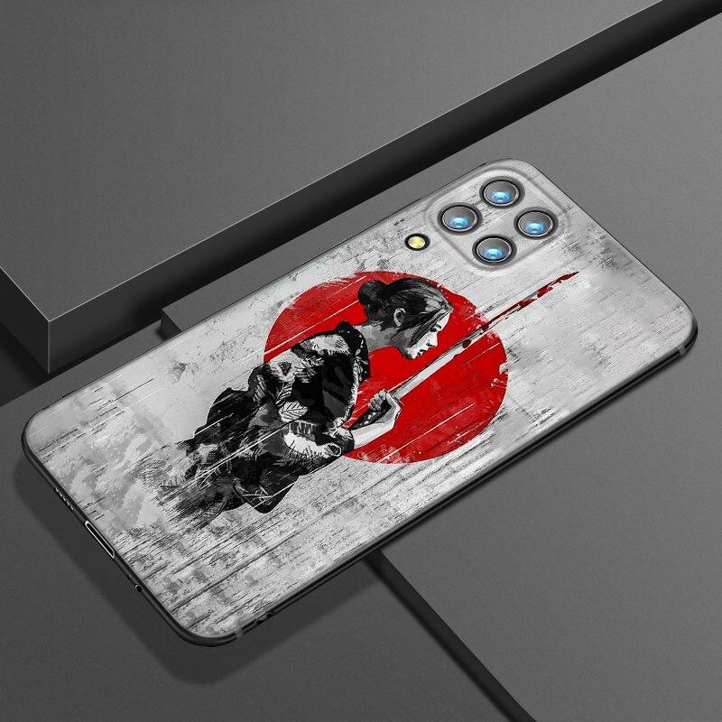 Japanese Samurai Art Phone Case For Samsung Galaxy A21 A30 A50 A52 S A13 A22 A32 4G A23 A33 A53 A73 5G A12 A31 A51 A70 A71 A72