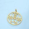 Dawapara Lilith Sigil Pendant Solomon Demon Seal Marbas Pagan Amulet Mythology Stainless Steel Charms for Jewelry Making