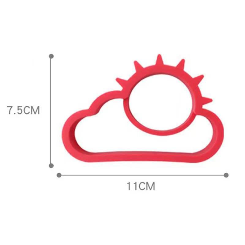 Creative Breakfast Sun Cloud Egg Mold, High Temperature Resistance, Household Silicone Egg Frying Machine, Kitchen Gadgets