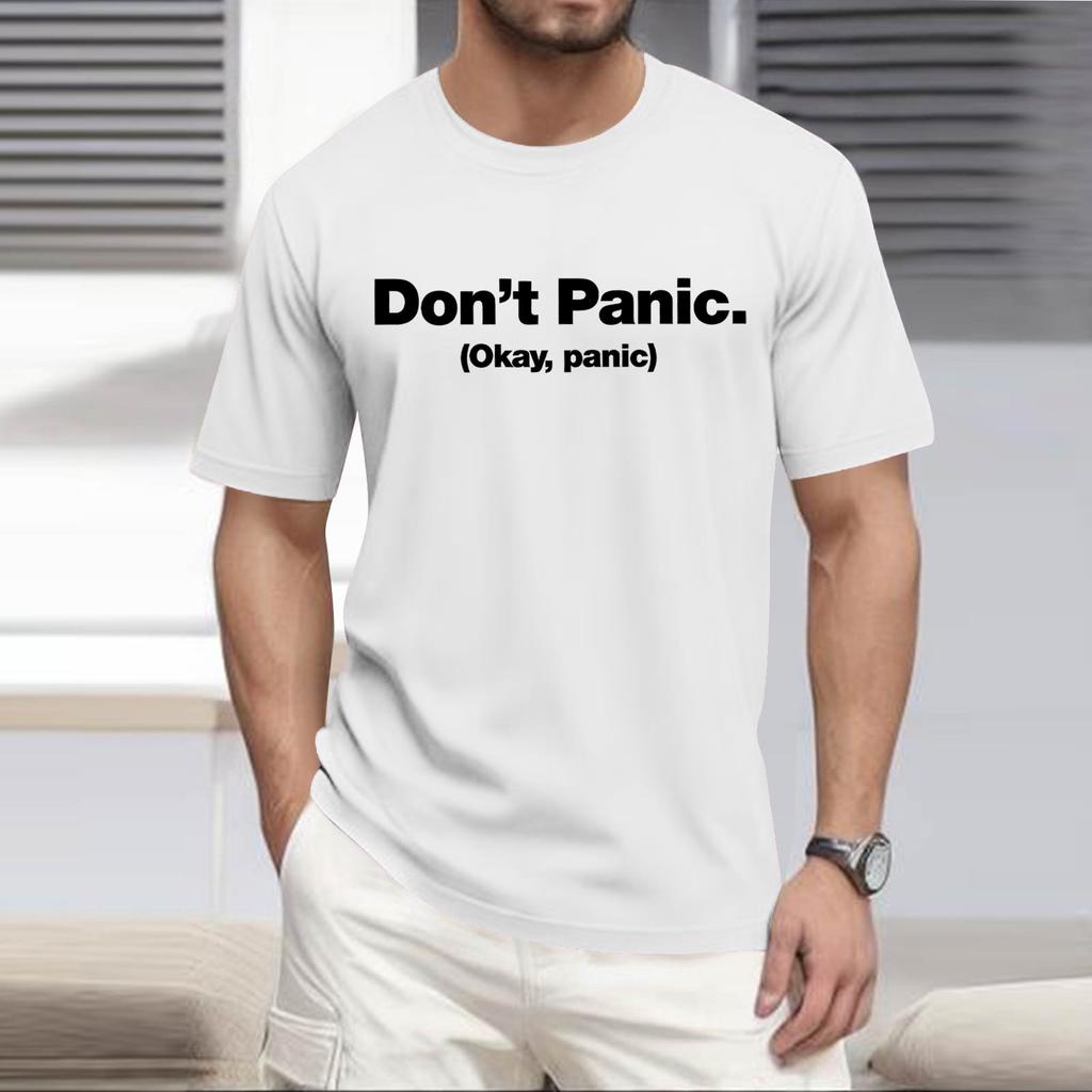 Men'S Fashionable T-Shirt, Street Casual Short Sleeved Clothing