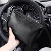 Men's Cross-Border Fashion Zipper Clutch: Large Capacity, Textured Handbag for Business & Portability.