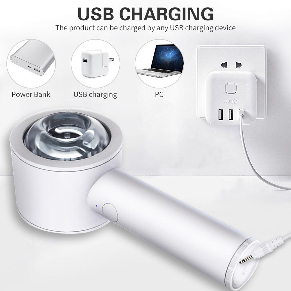 Teleskopisk Hårfön & Tränare för Män, Smart Vindrörstränare Bärbar Kopp - Svart Prickig Design